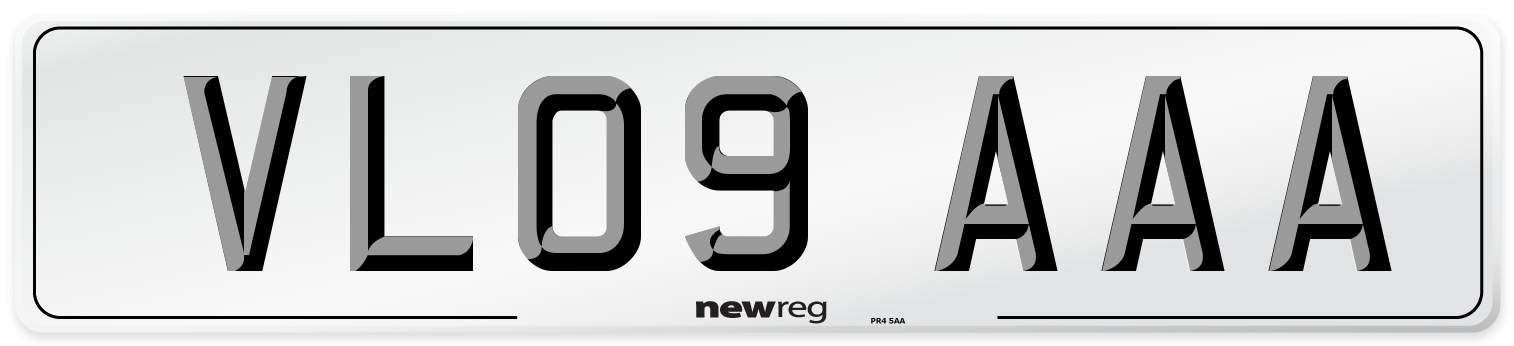 VL09 AAA Number Plate from New Reg